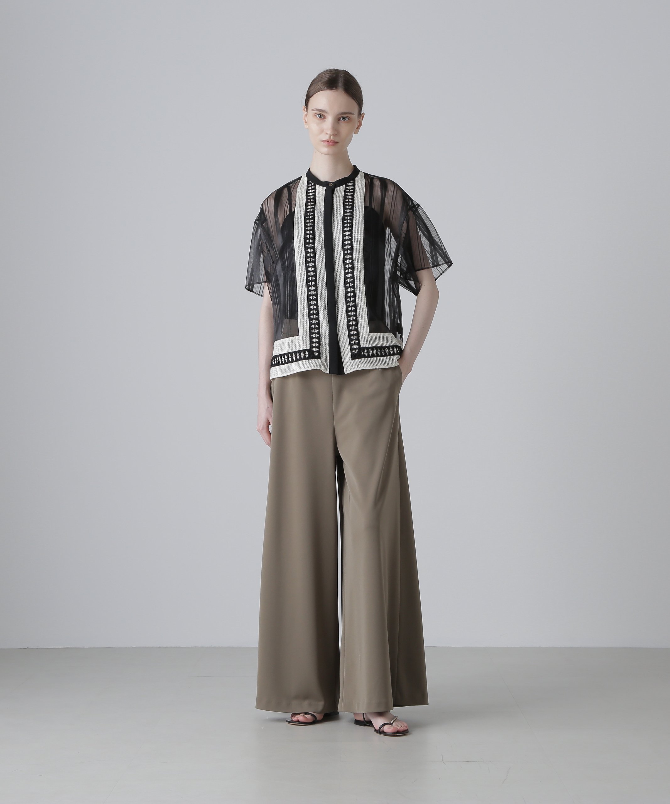 ADORE｜◇シアーストライプブラウス | Rakuten Fashion(楽天