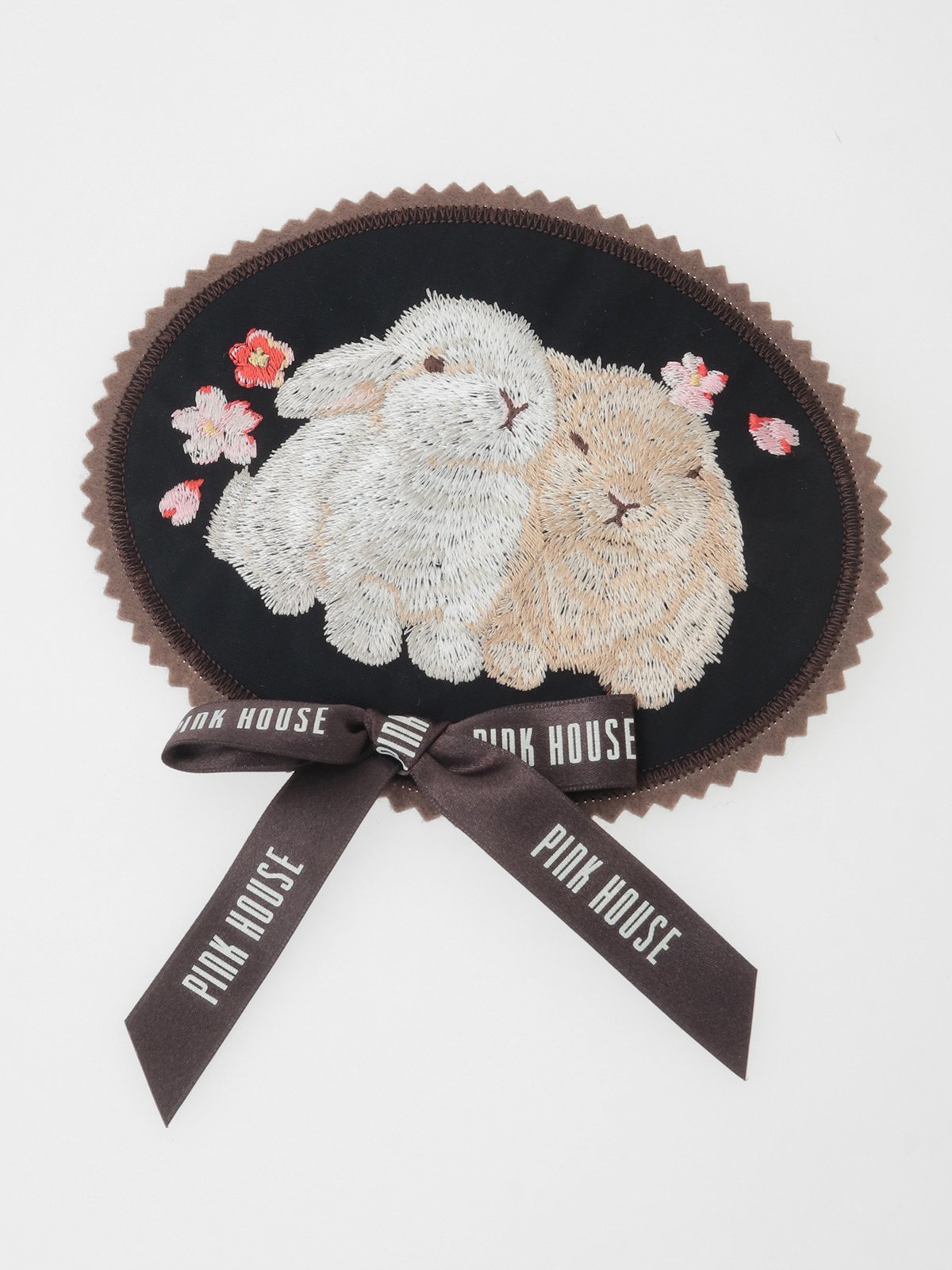 PINK HOUSE｜幸見うさぎ刺繍ワッペン | Rakuten Fashion(楽天