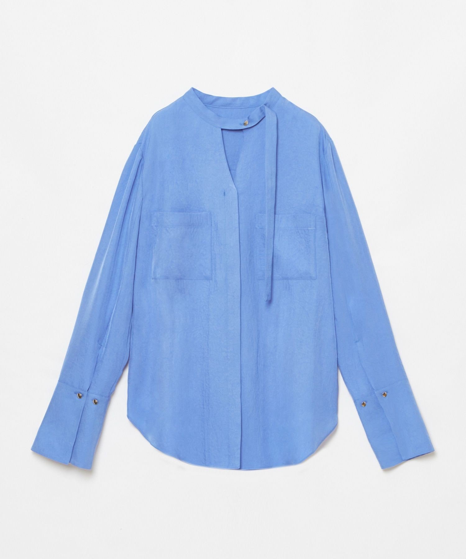 allureville｜フリュイドオーバーラップブラウス | Rakuten Fashion