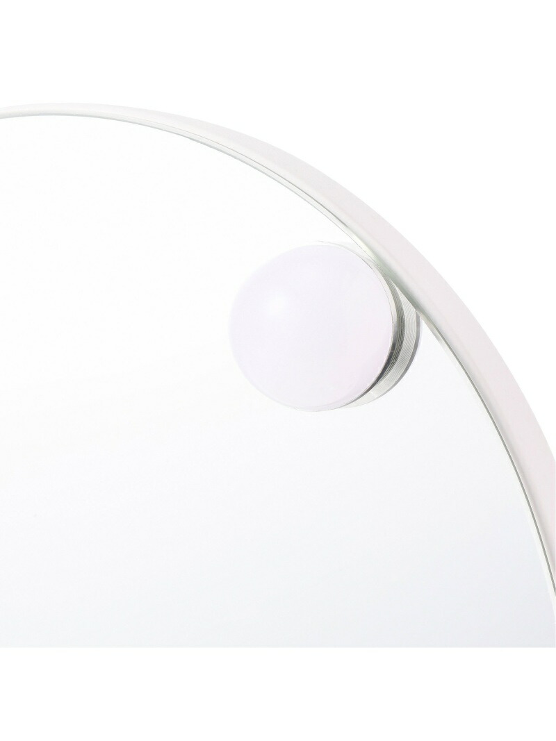 Francfranc｜ハリウッドミラー ラウンド S ホワイト 調光 調色 ライト