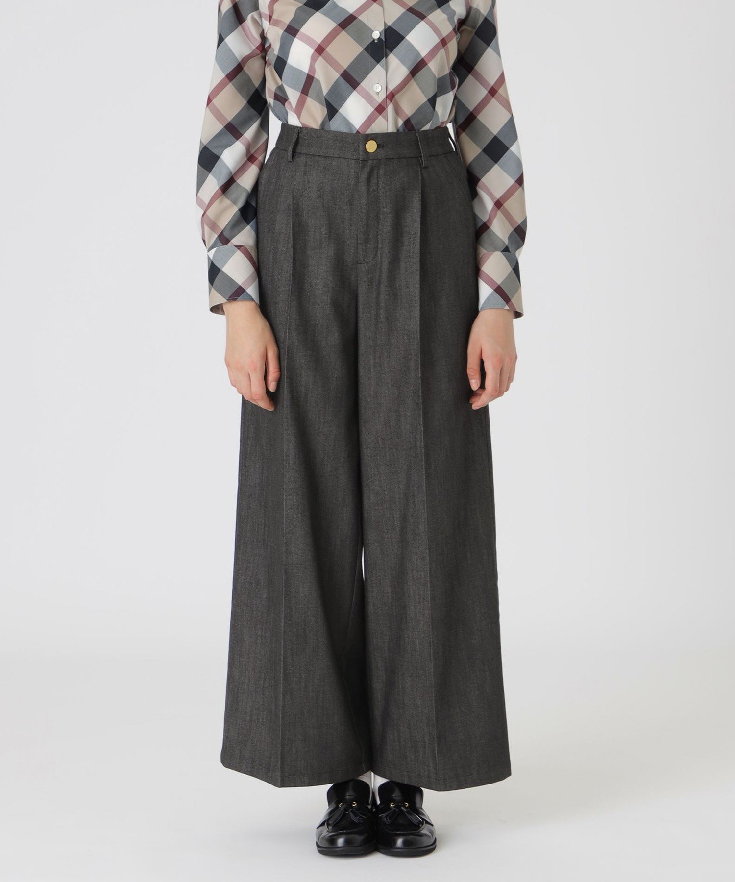 楽天市場】ブルーレーベル クレストブリッジ ワイドパンツの通販