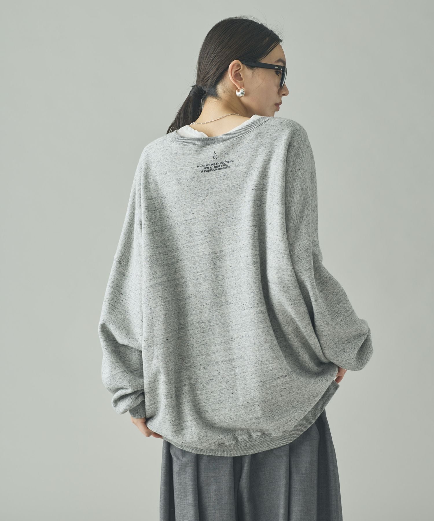 Curensology＆RC フレンチテリービッグトレーナー♢カーキ Curensology（カレンソロジー）の「Curensology(カレンソロジー)/＜&RC