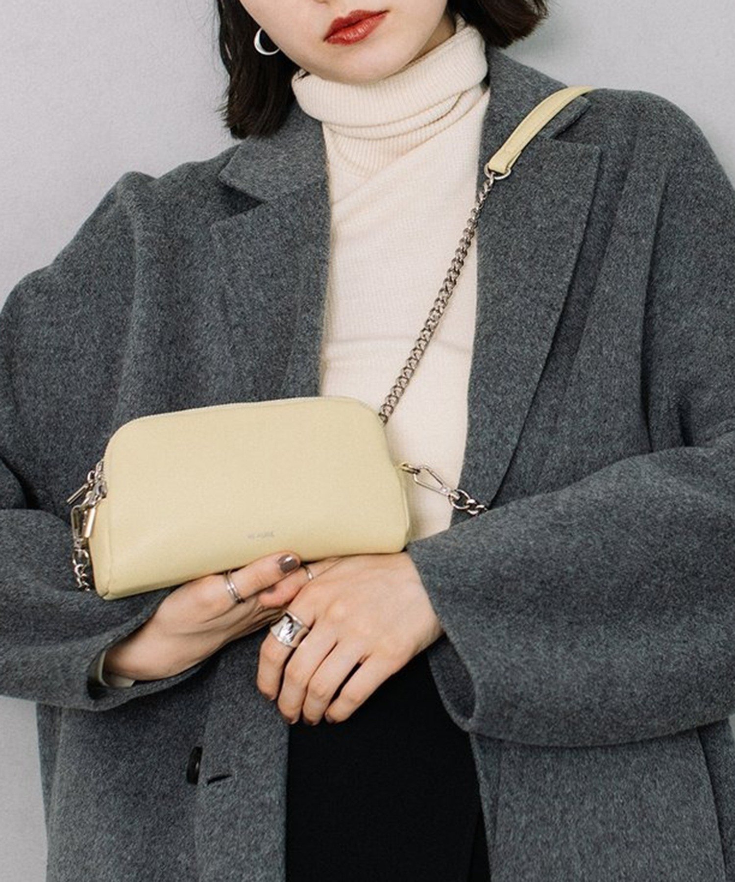 SETUP7｜BEAURE/トリプルファスナー ミニポシェットショルダーバッグ B