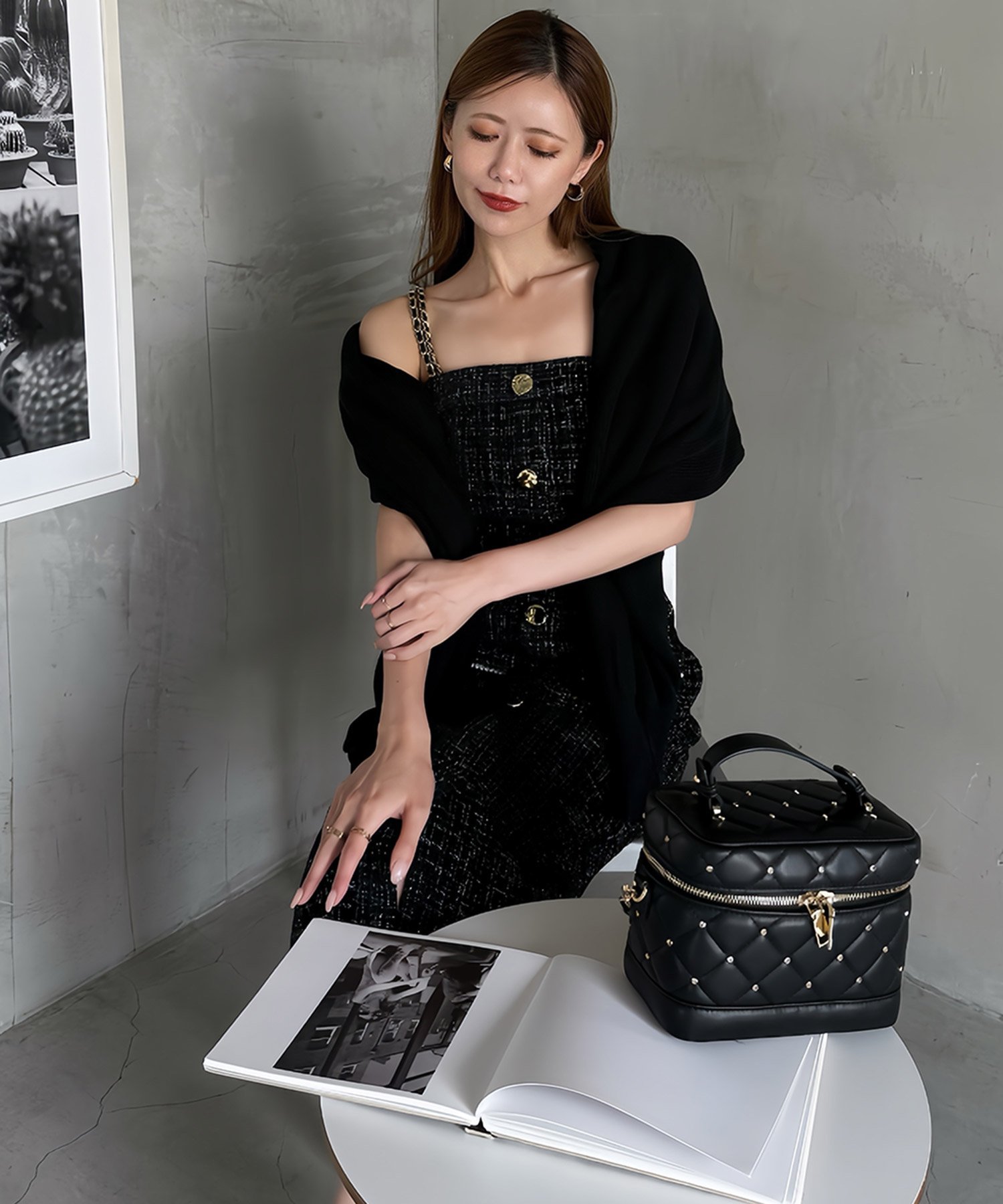 ROYAL PARTY｜ダブルチェーンストラップツイードワンピース | Rakuten