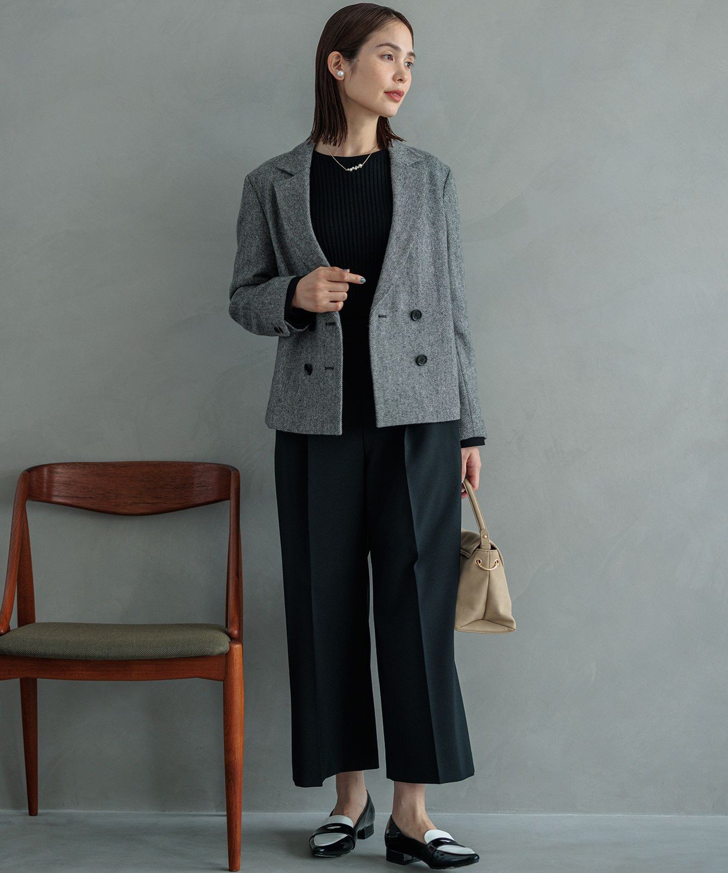 組曲｜【美シルエット・ストレッチ・シワになりにくい】オシャクロス