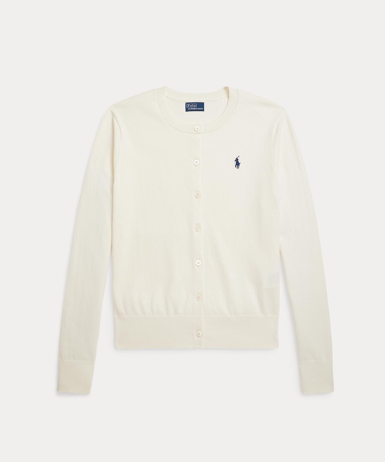 RALPH LAUREN｜コットン クルーネック カーディガン | Rakuten Fashion