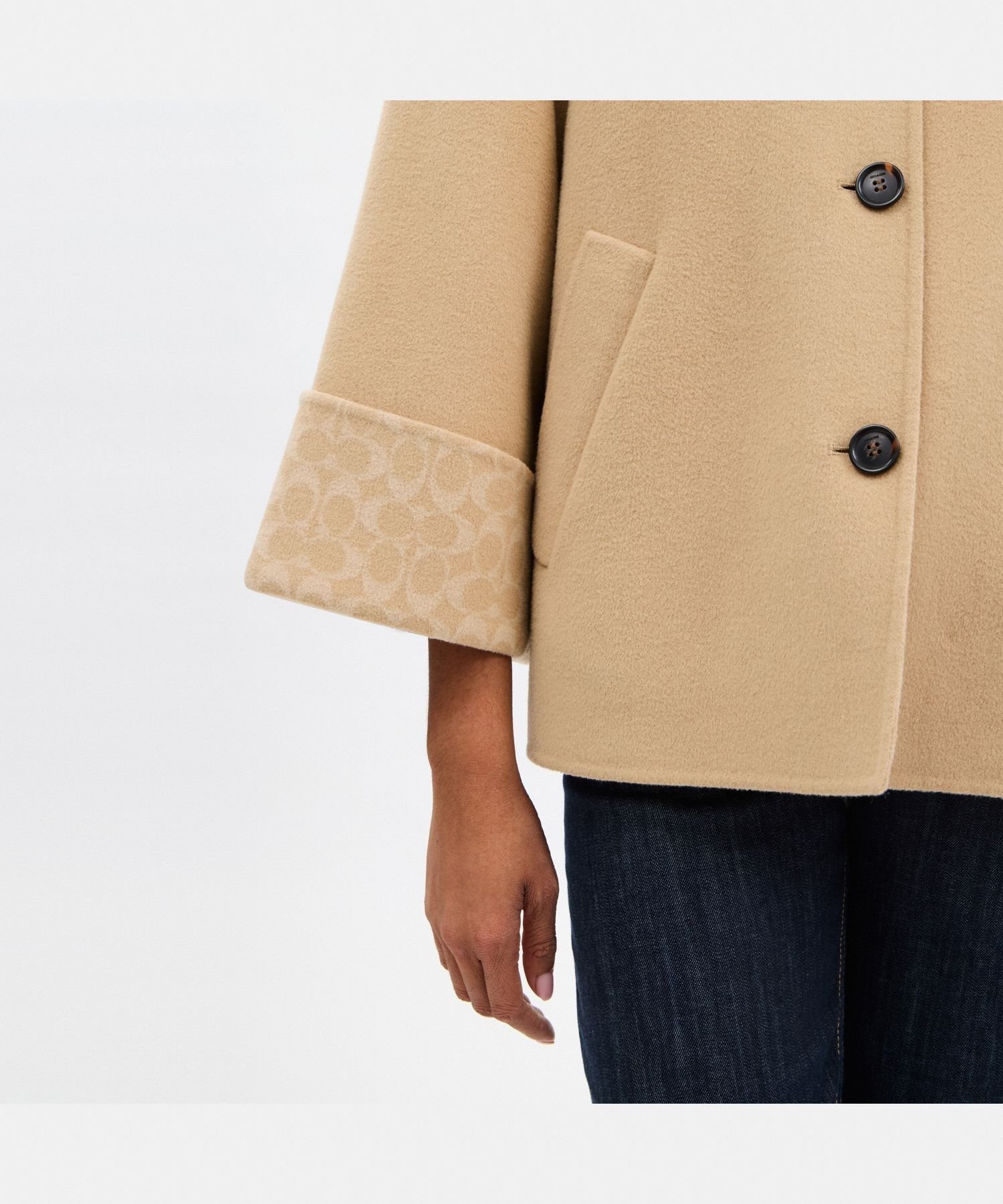 COACH OUTLET｜【公式】ウール スウィング コート | Rakuten Fashion