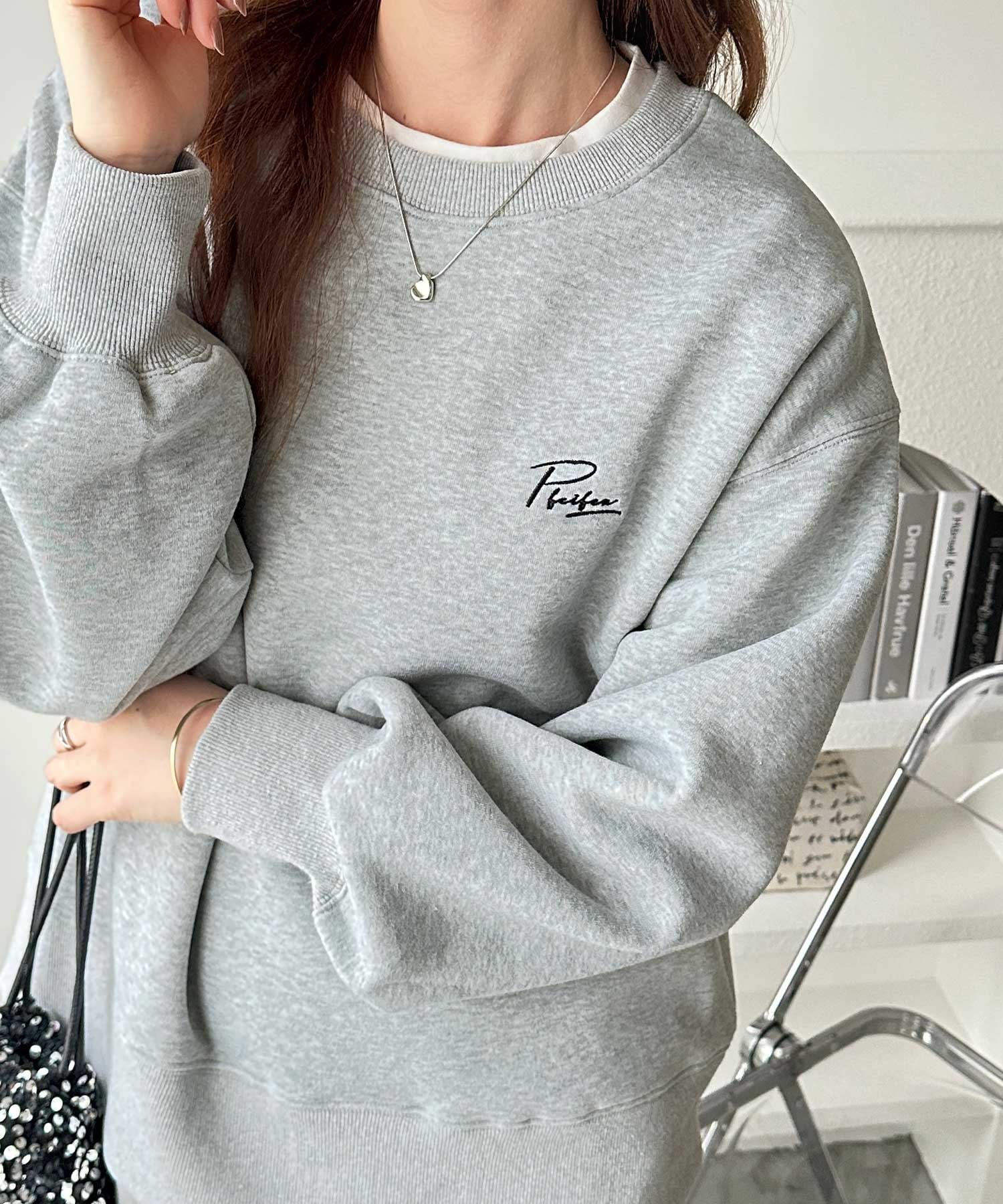 GeeRA｜ハート刺しゅう裏起毛スウェット | Rakuten Fashion(楽天