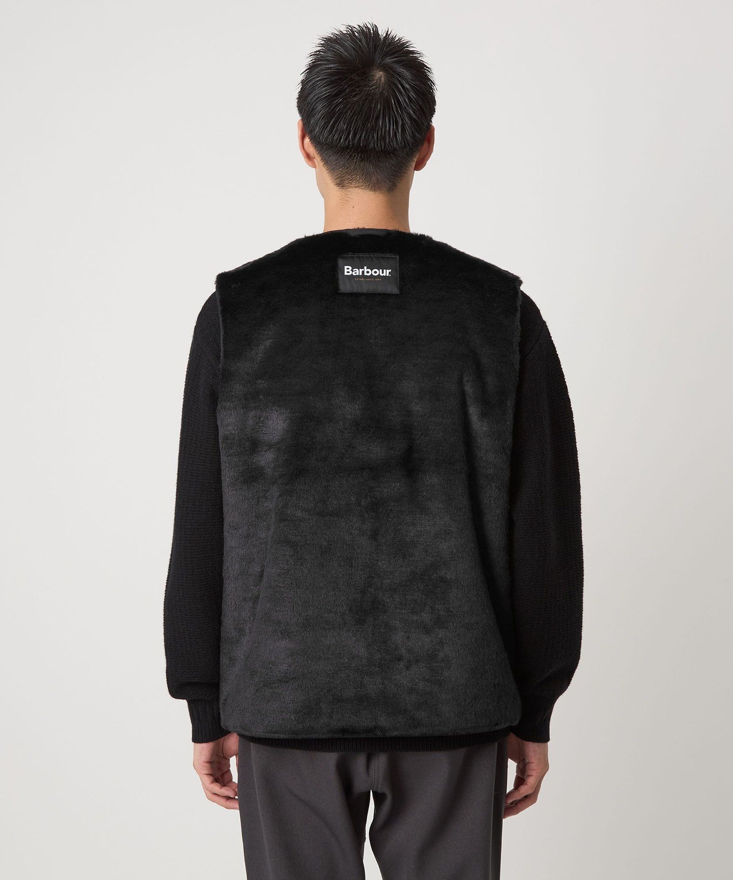 【新品】Barbour リバーシブル フェイクファー コーデュロイ ベスト UNITED ARROWS green label relaxing｜【別注】<Barbour>リバーシブル