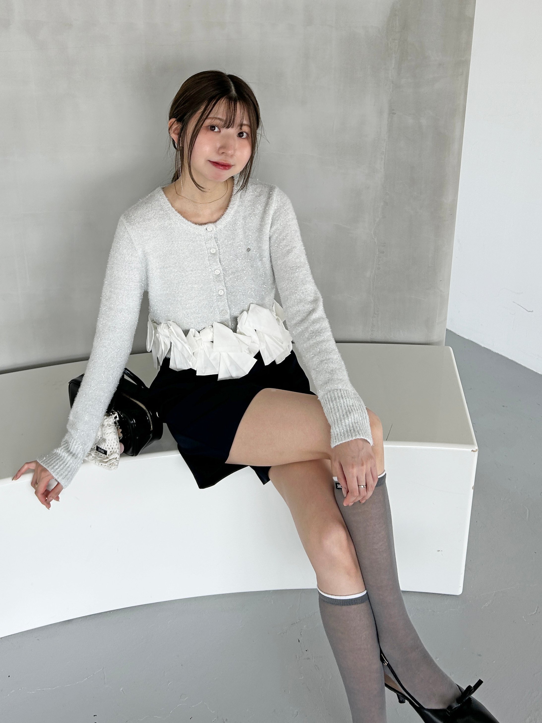 SNIDEL｜リボンモチーフカーディガン | Rakuten Fashion(楽天