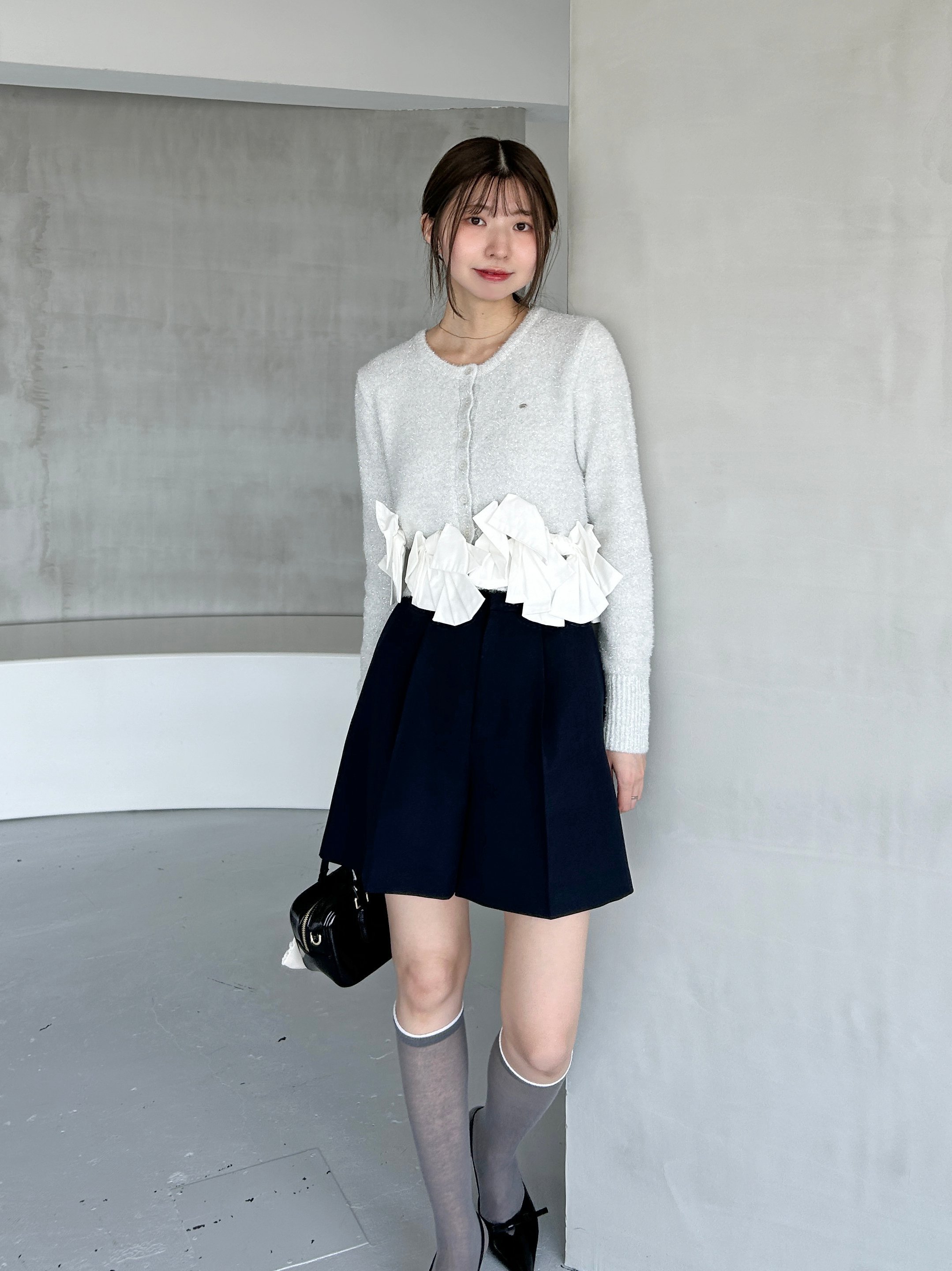 SNIDEL｜リボンモチーフカーディガン | Rakuten Fashion(楽天