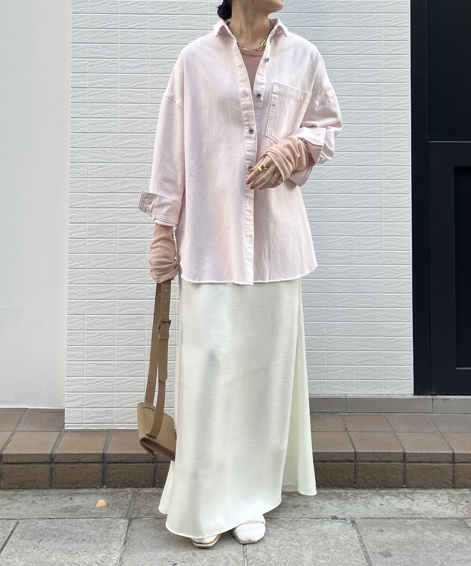 DOUDOU｜【新色追加】ダメージデニムシャツ | Rakuten Fashion(楽天