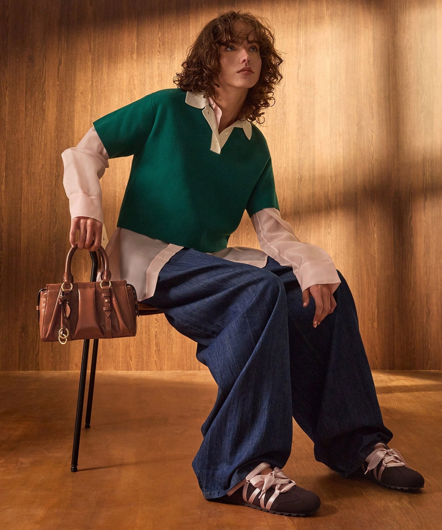 CHARLES & KEITH｜Brittonブリットンルーシュドトップハンドルトート