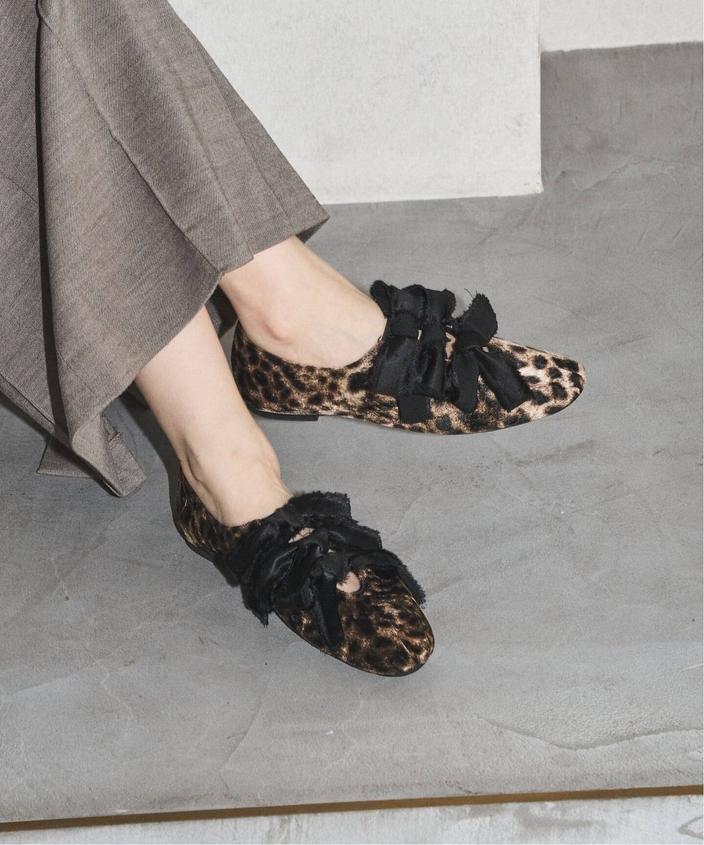 LE TALON｜《追加》GRISEサテンリボンバレリーナ | Rakuten Fashion