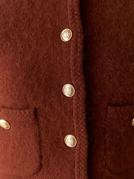 LILY BROWN｜【WEB限定カラー】金釦フォックスニットジャケット