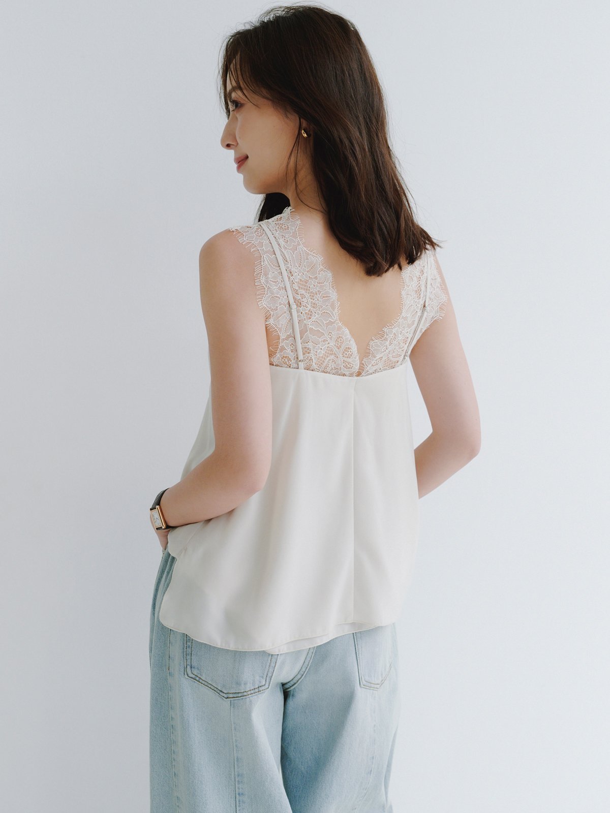 anuans｜レーストリムカップインキャミソール | Rakuten Fashion(楽天