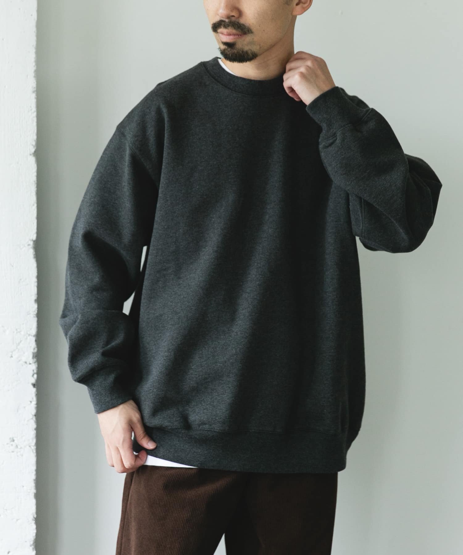 URBAN RESEARCH DOORS｜裏起毛クルーネックスウェット | Rakuten