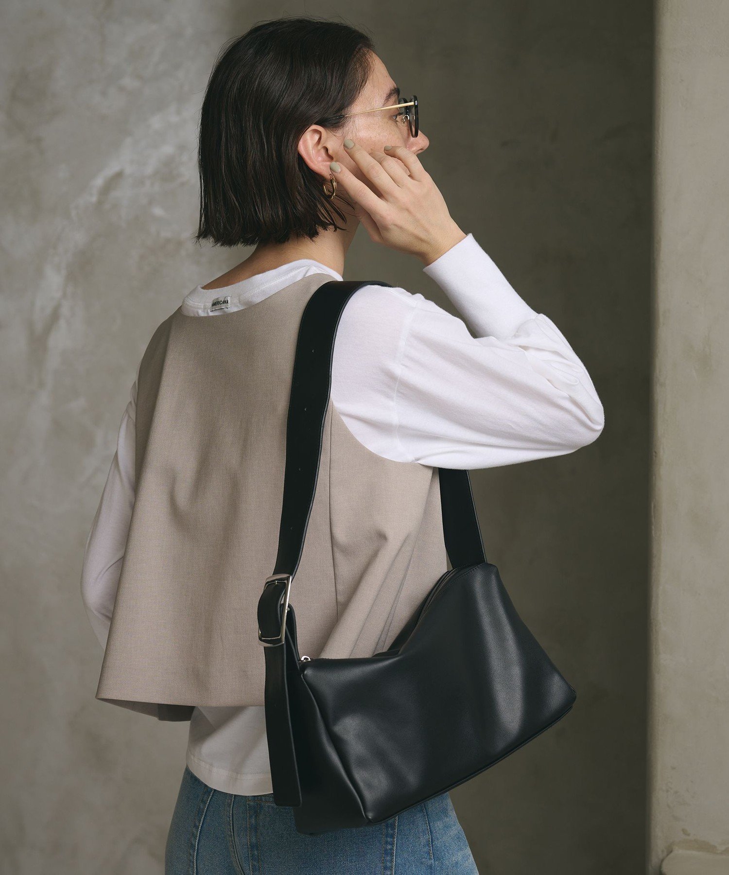 BEAUTY&YOUTH UNITED ARROWS｜スクエア ビッグバックル ショルダー