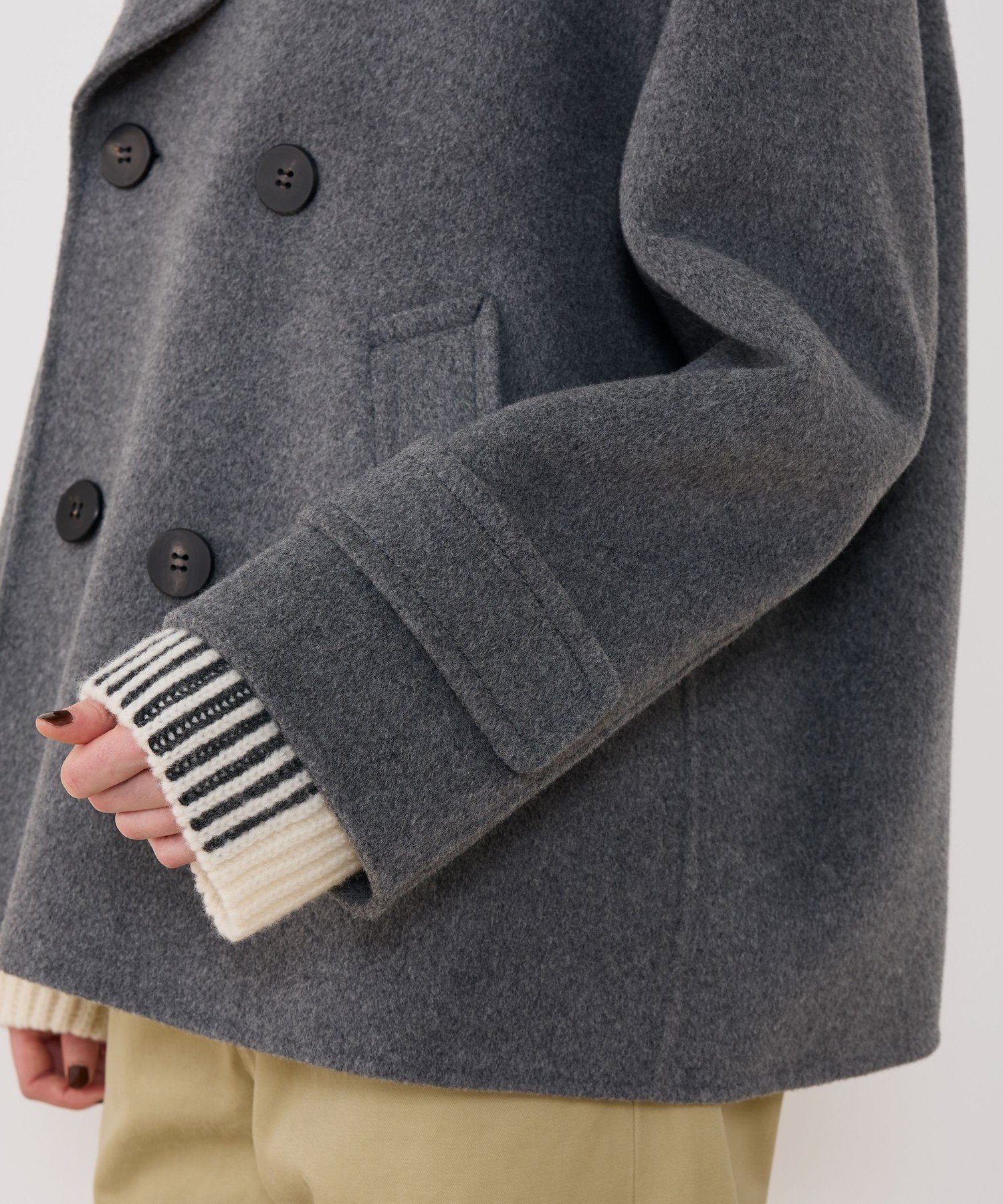 TOMORROWLAND｜ウールカシミヤダブルフェイス Pコート | Rakuten