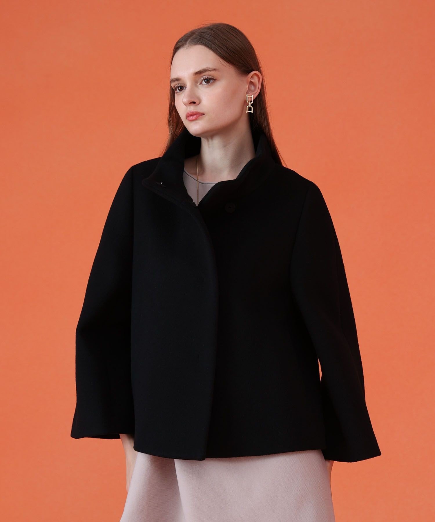 新品☆ANAYI ウールビーバークルーコート/セオリー、23区、セル