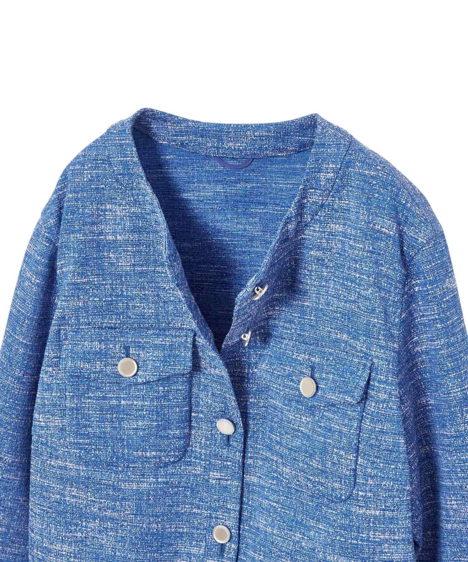 ANAYI｜【セットアップ対応商品】スラブツイードブルゾン | Rakuten