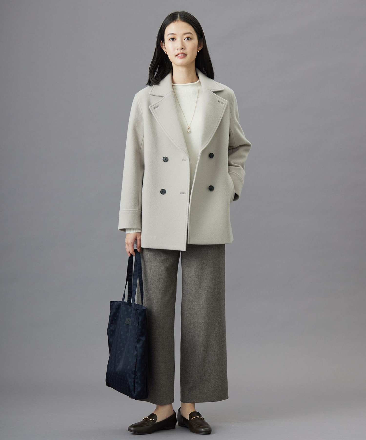 J.PRESS｜Jackal 140sソフトメルトン Pコート | Rakuten Fashion(楽天