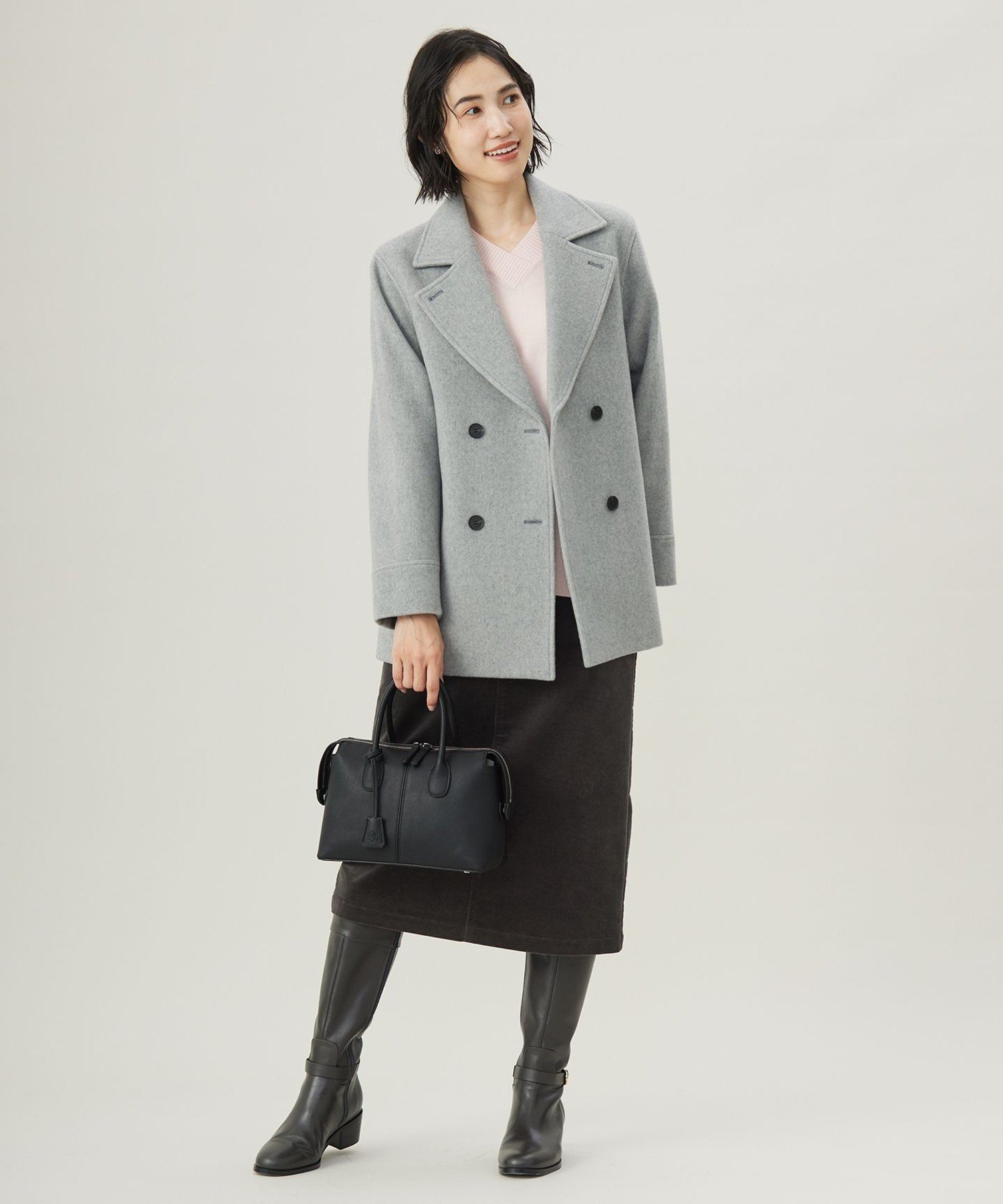 J.PRESS｜Jackal 140sソフトメルトン Pコート | Rakuten Fashion(楽天