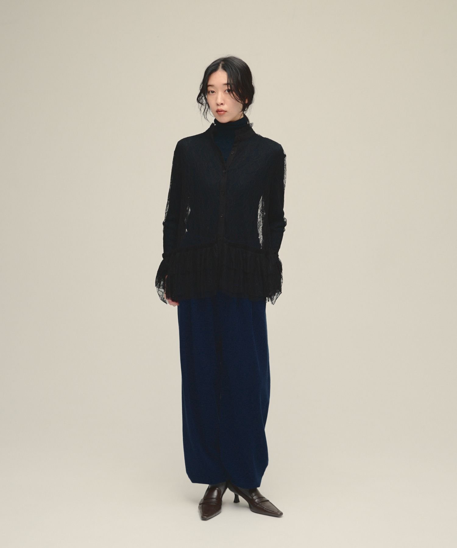 JEANASIS eL Lace Frill Shirt レース フリル シャツ JEANASIS｜Lace