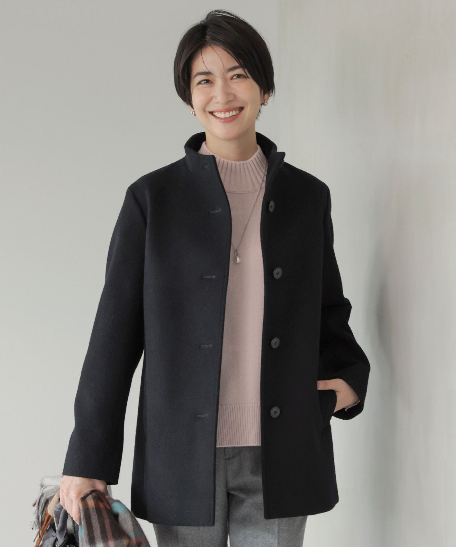 J.PRESS｜ショートビーバー ボトルネック コート | Rakuten Fashion