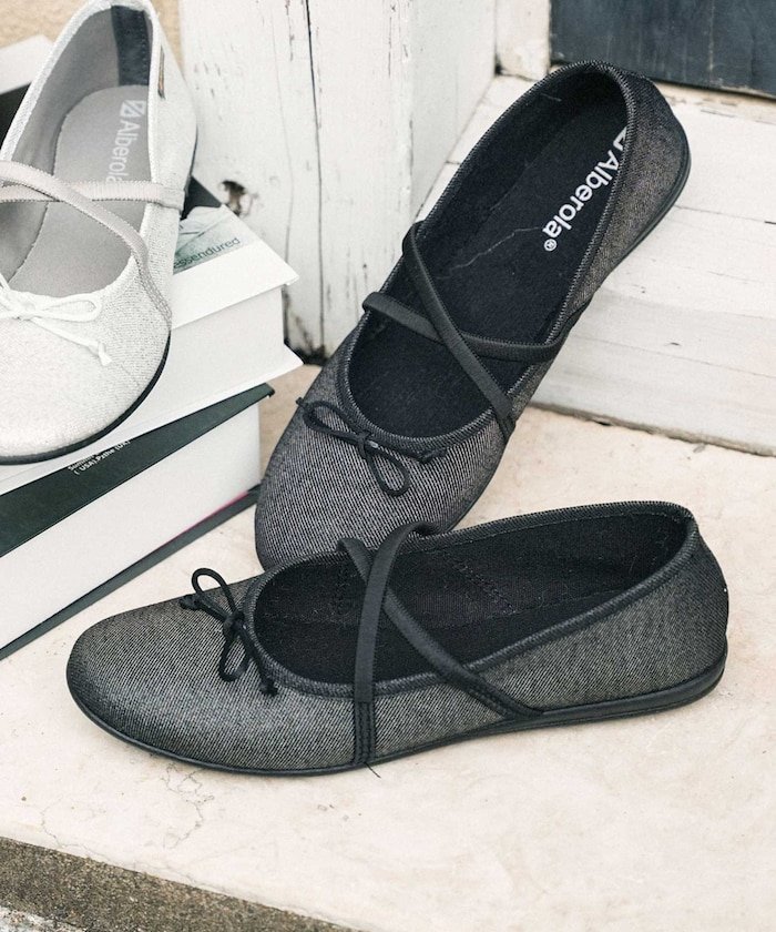 FREAK'S STORE｜別注 リボン付きフラットシューズ ラメ 25SS | Rakuten