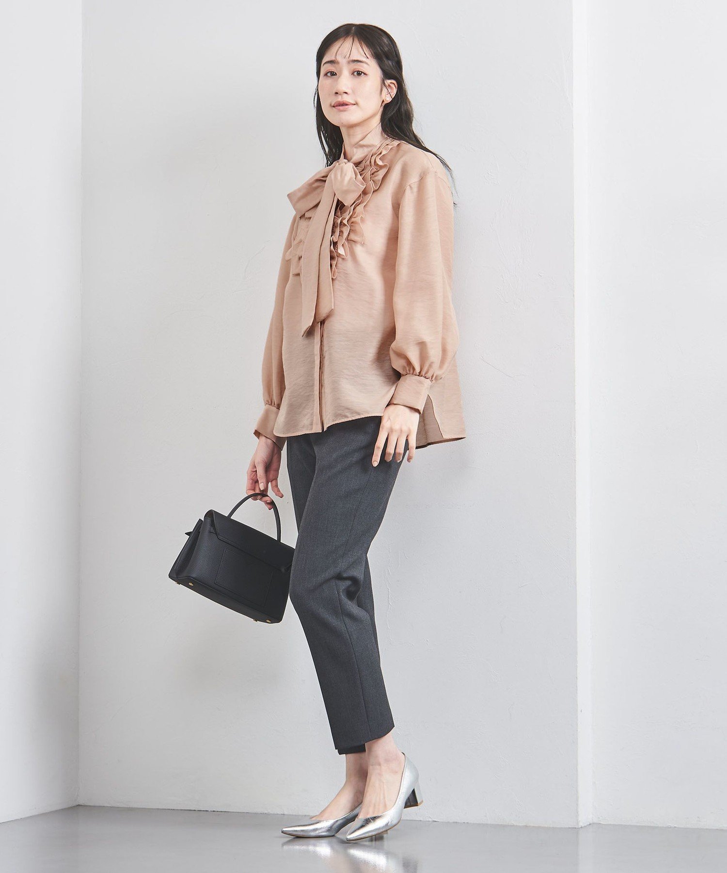 UNITED ARROWS LTD. OUTLET｜オーガンジー フリル&ボウタイ ブラウス