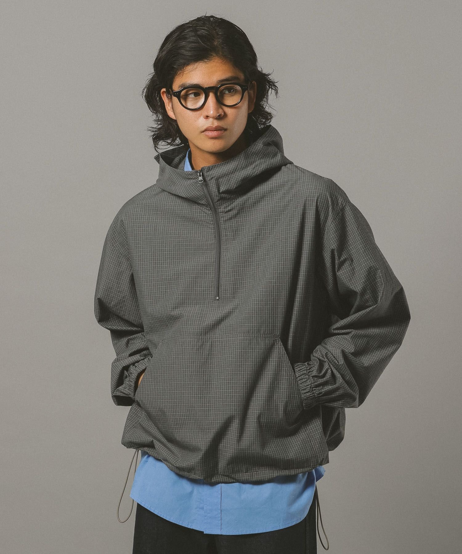 RAGEBLUE｜ミニチェック柄アノラックパーカー | Rakuten Fashion(楽天