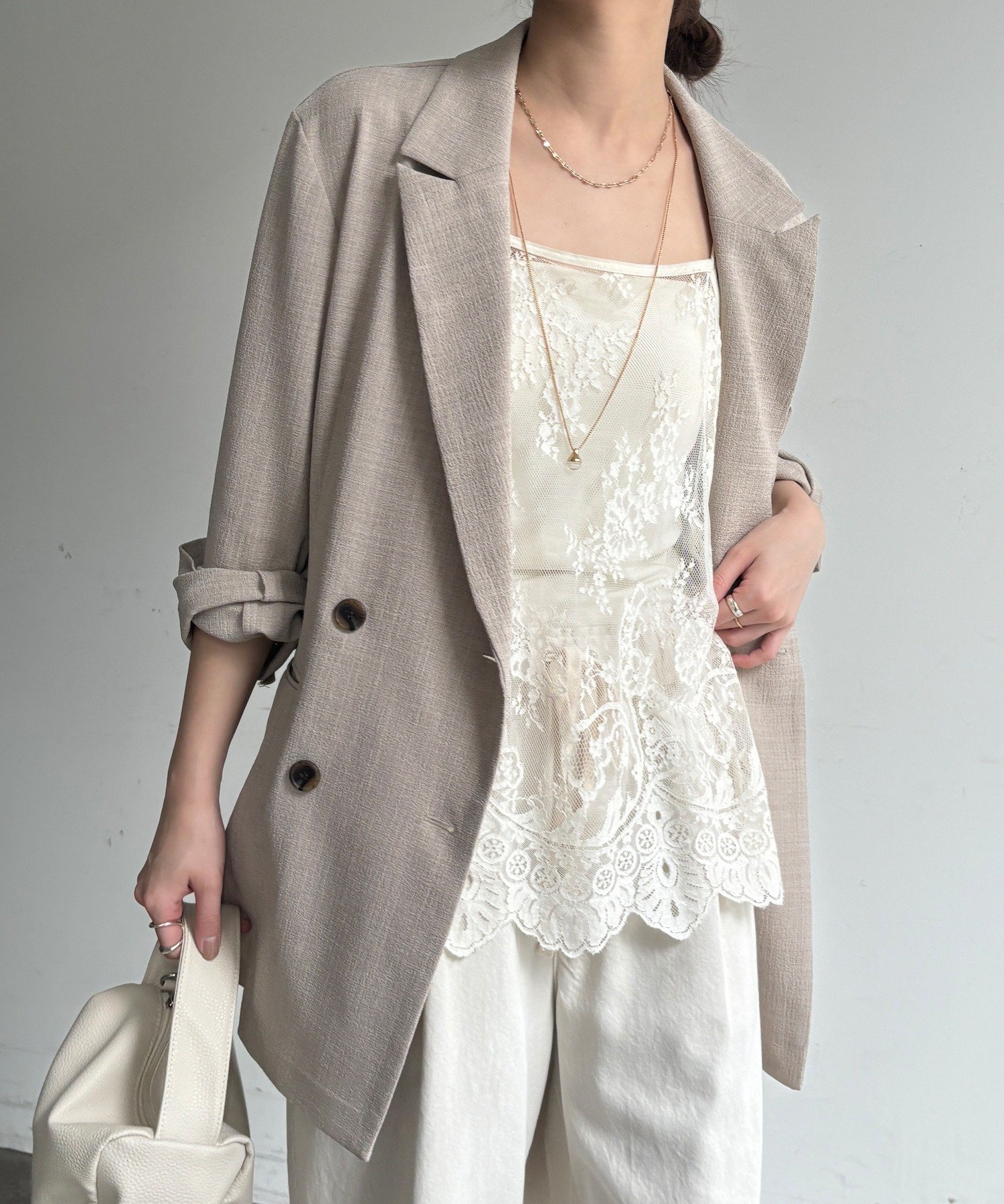 DOUDOU｜【新色追加】スカラレースキャミ | Rakuten Fashion(楽天