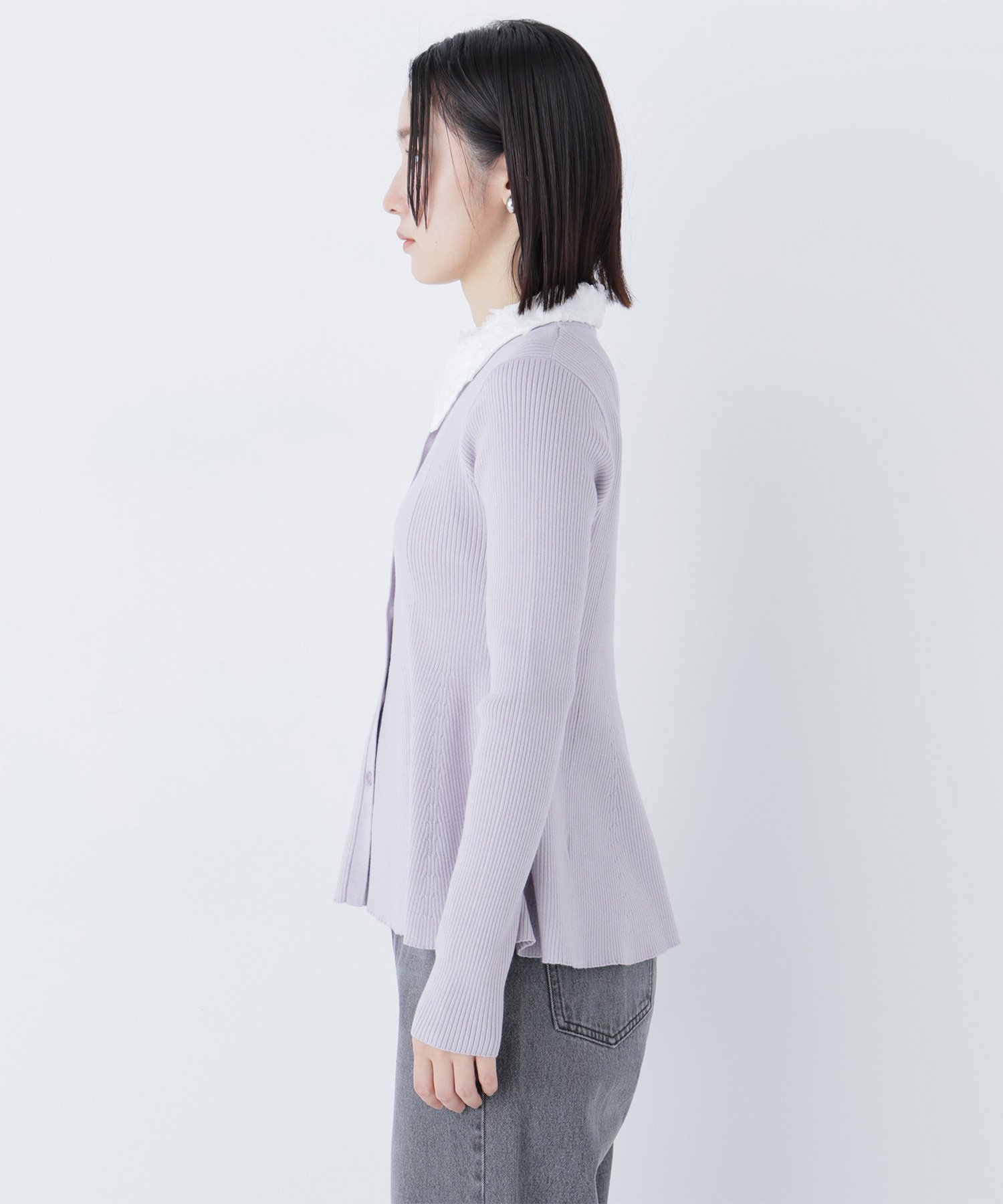 NATURAL BEAUTY BASIC｜2wayカラーペプラムニット | Rakuten Fashion