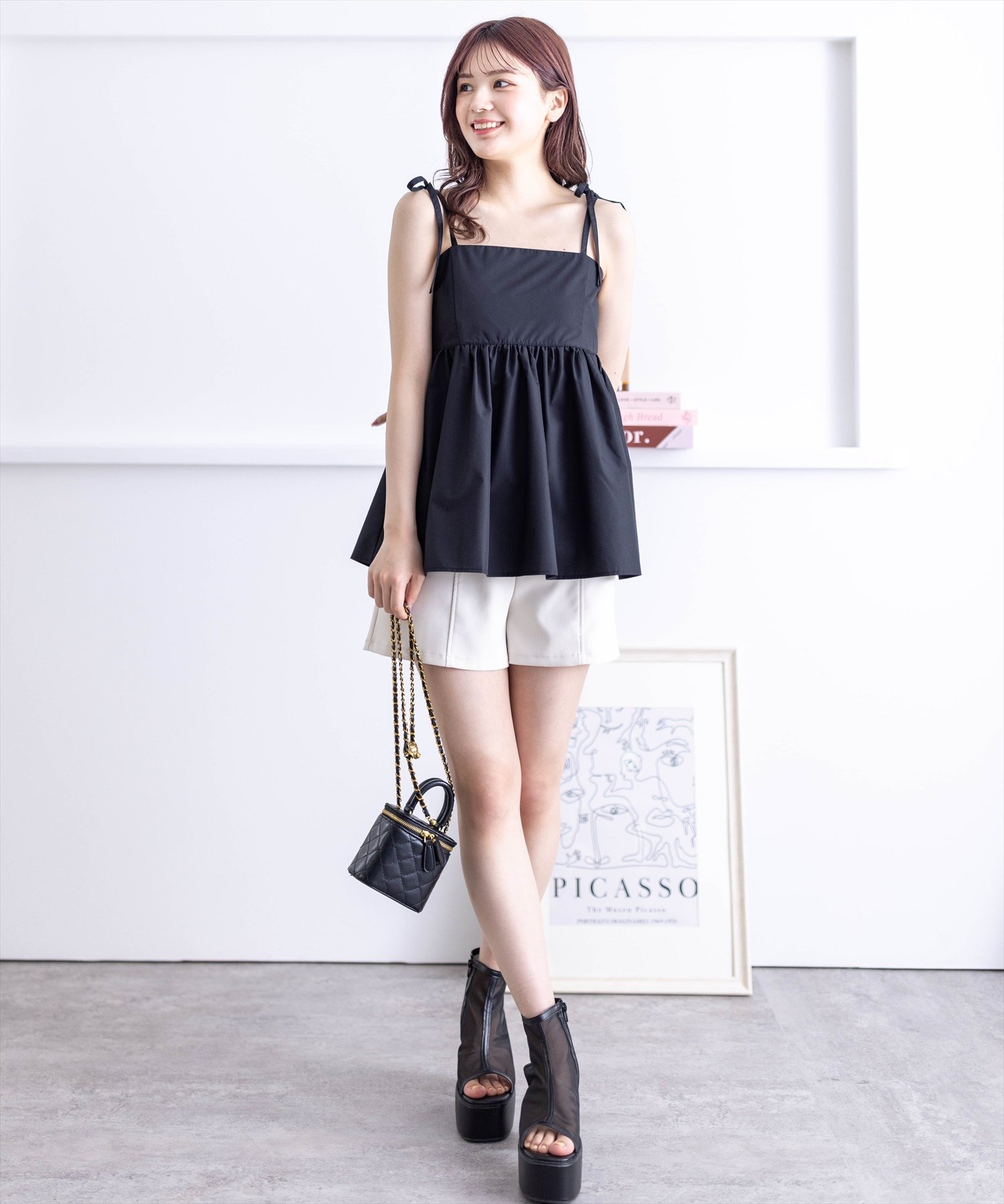 clear｜【体型カバー】リボンキャミソールビスチェ | Rakuten Fashion