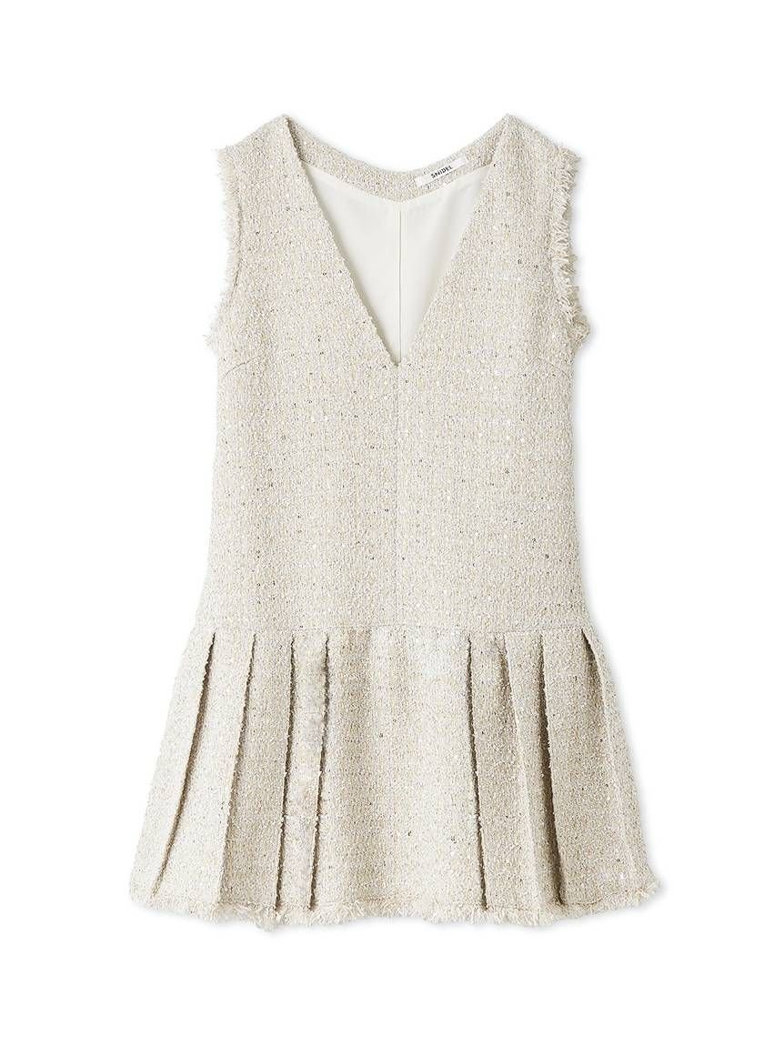 SNIDEL｜Vネックツイードジャンスカ【カンヘウォン着用】 | Rakuten