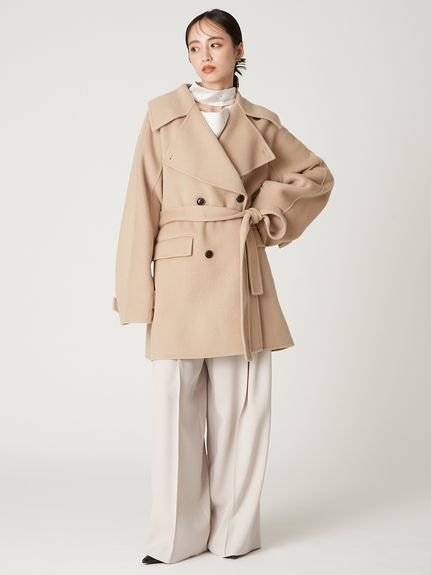 FRAY I.D｜ウールリバーミドルAラインコート | Rakuten Fashion(楽天