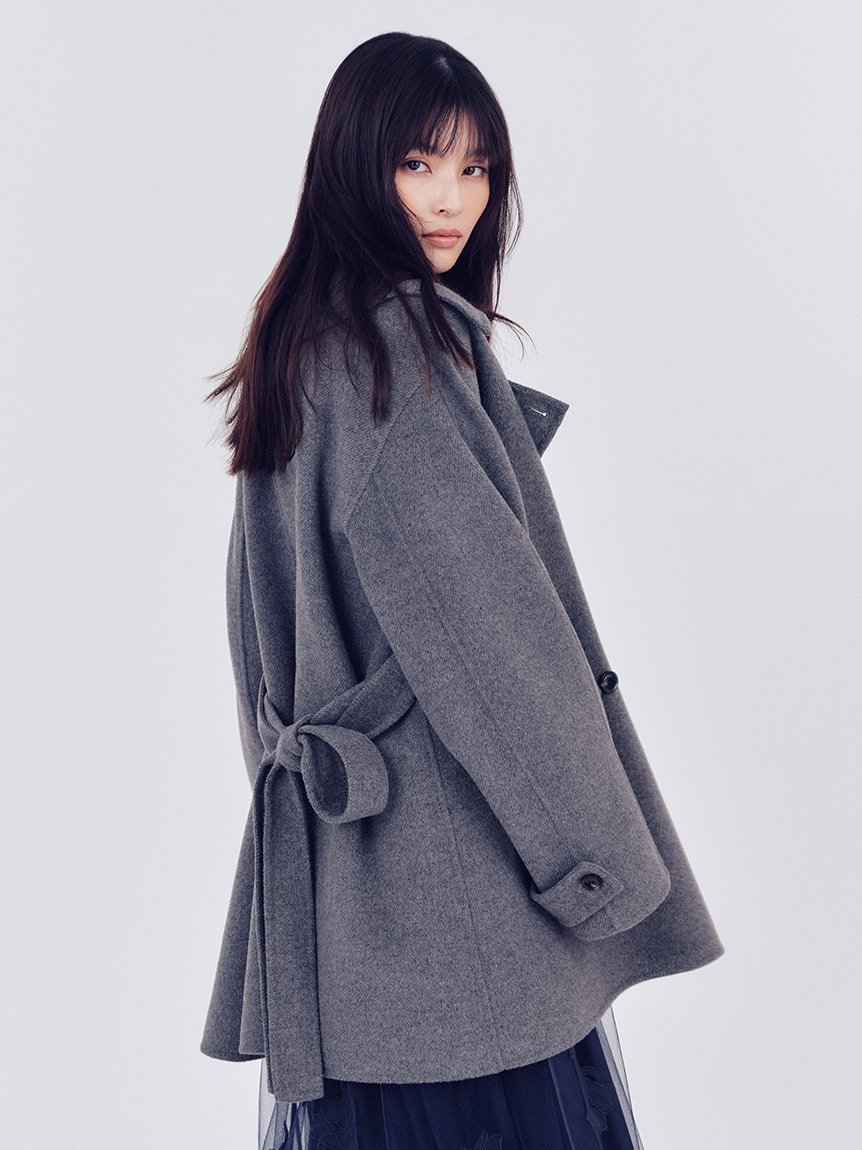 FRAY I.D｜ウールリバーミドルAラインコート | Rakuten Fashion(楽天
