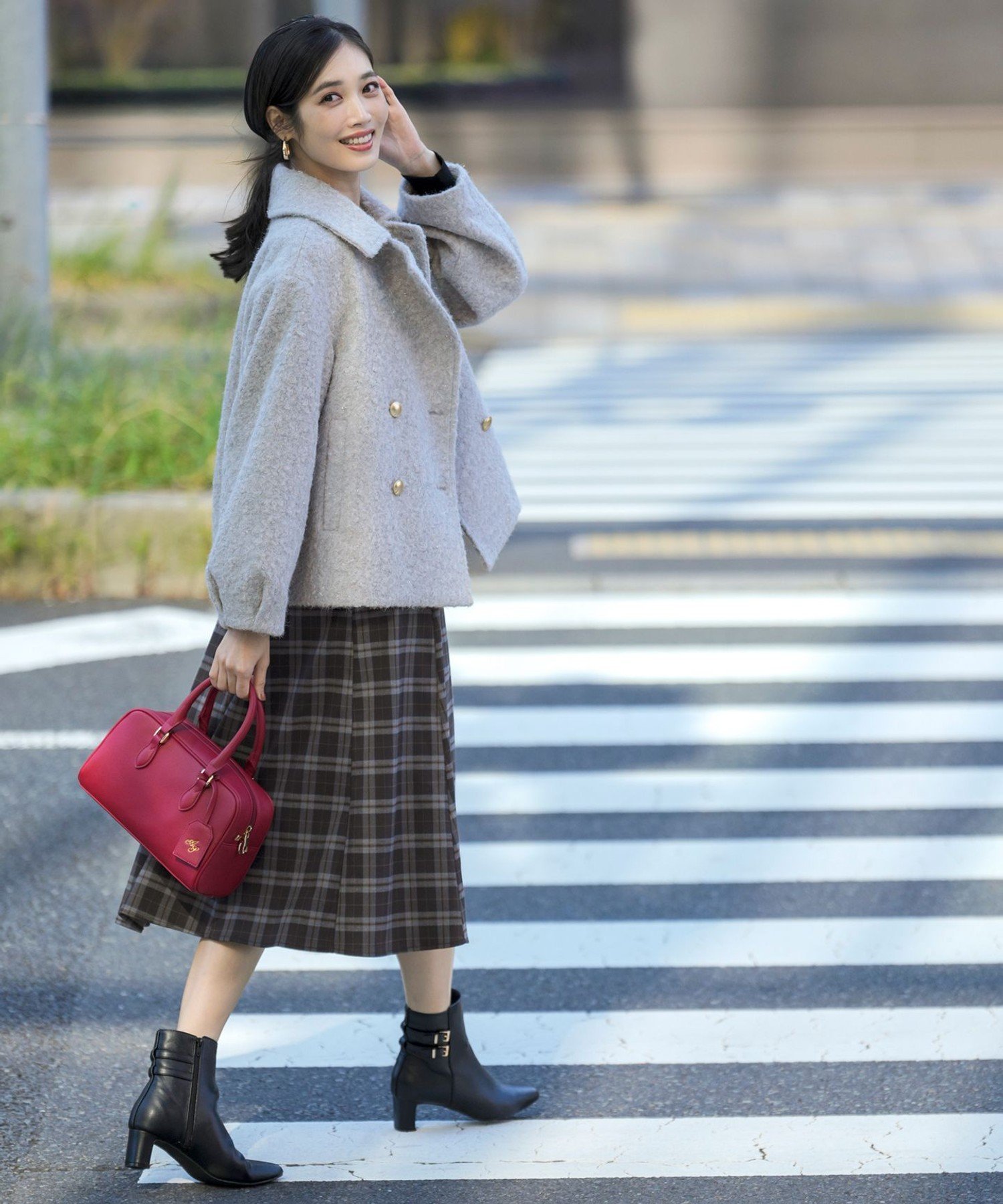 ANY SIS｜【2WAY】ブークレーシャギーラメ アウター | Rakuten Fashion