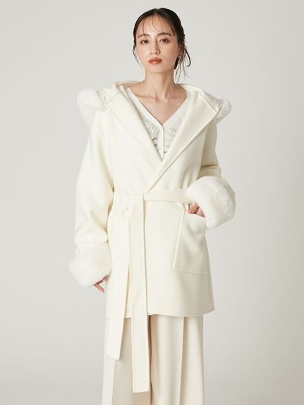 FRAY I.D｜【WEB限定カラー】ファーリバーミドルコート | Rakuten