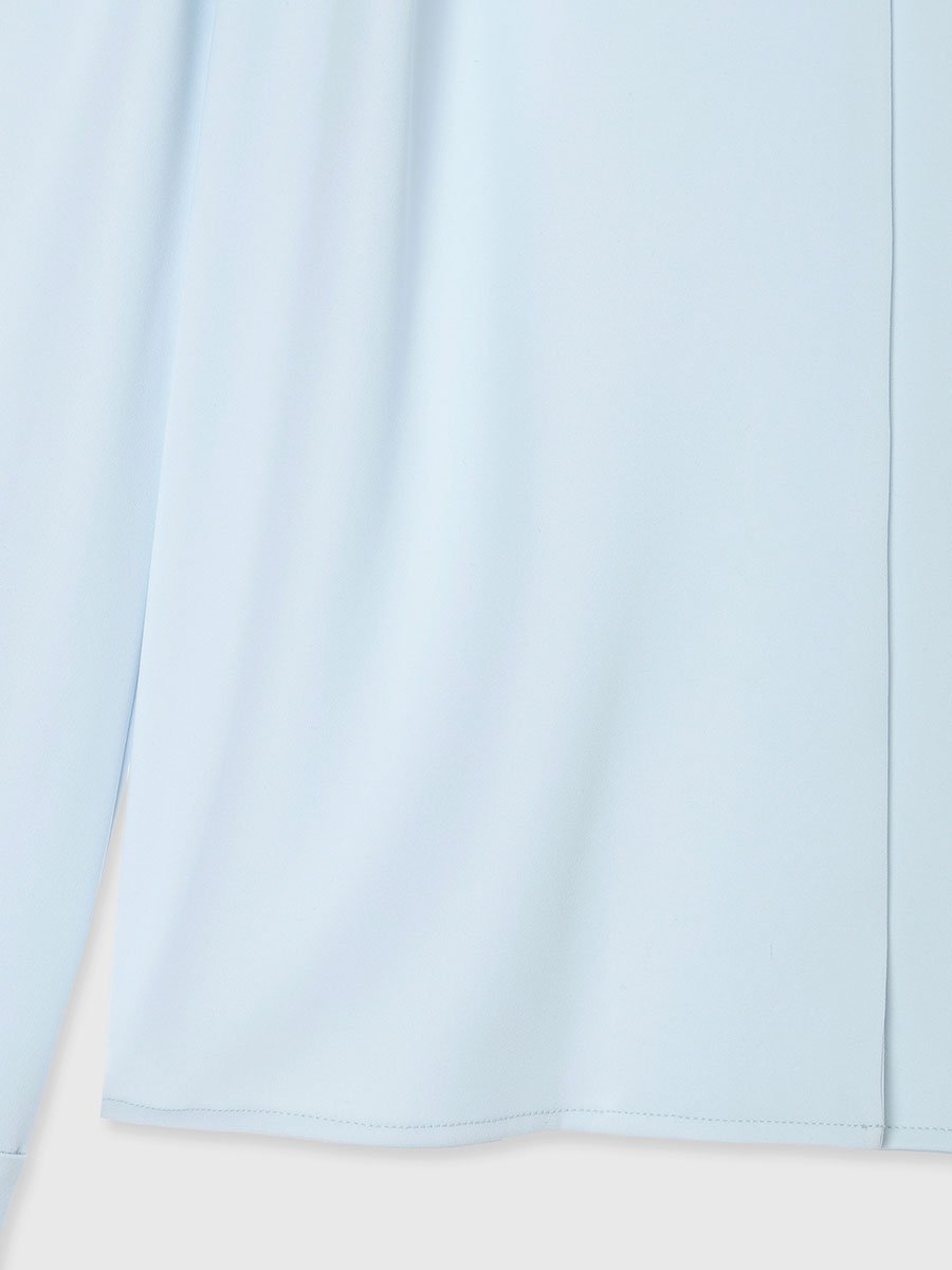 anuans｜ダブルサテンショールカラーブラウス | Rakuten Fashion(楽天