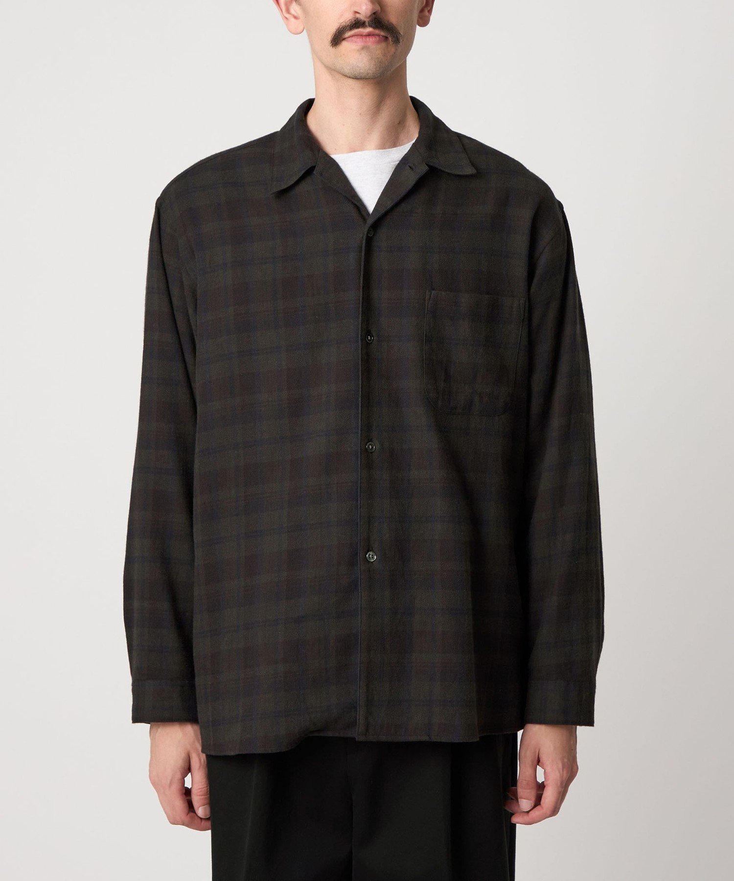 ＜Steven Alan＞ネル マドラスチェック オープンカラー シャツ BOX BEAUTY&YOUTH UNITED ARROWS｜<Steven Alan> ネル マドラスチェック