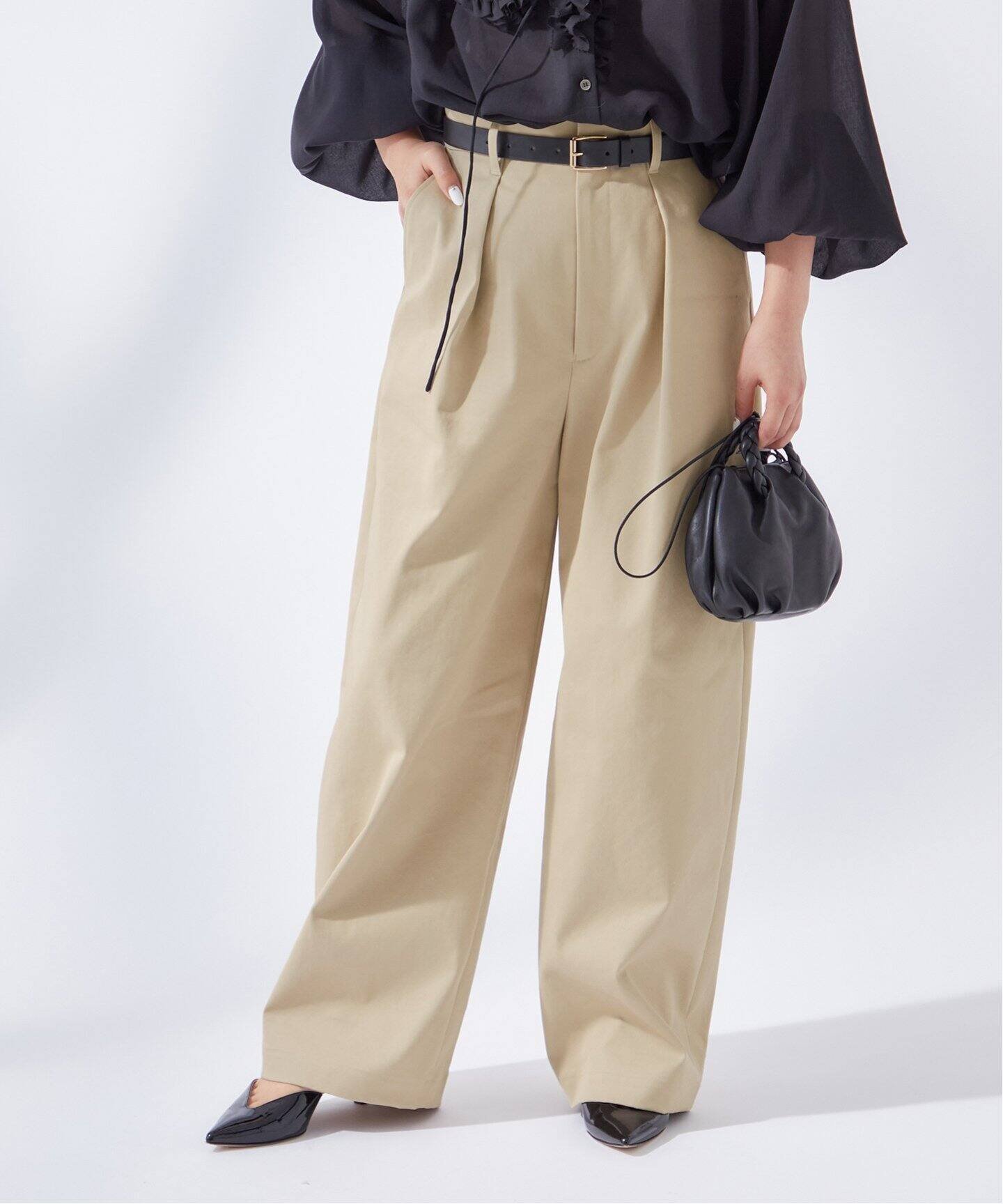 JOURNAL STANDARD L'ESSAGE｜《追加2》CP タックチノパンツ | Rakuten