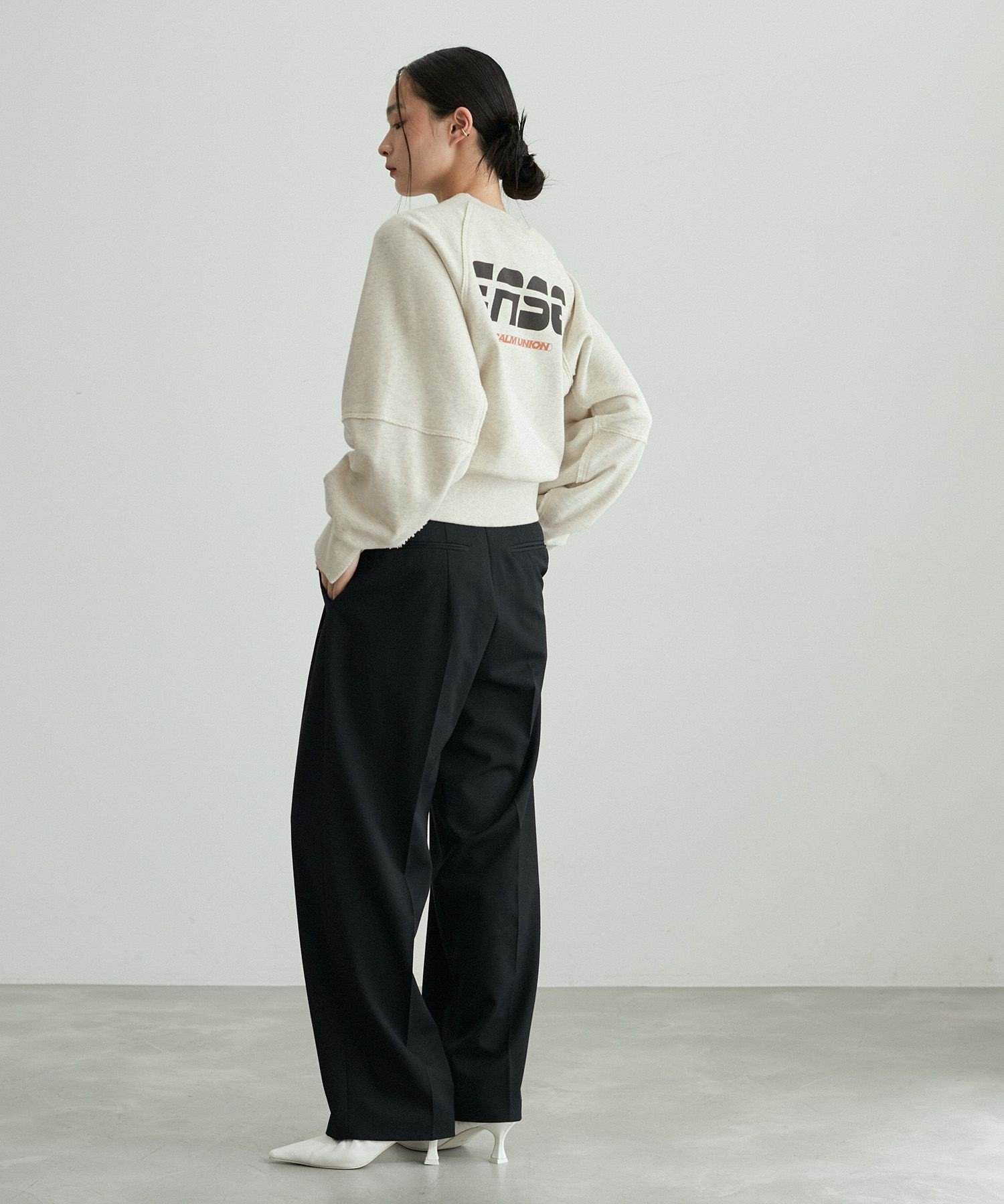 ADAM ET ROPE'｜スリットリブスウェット | Rakuten Fashion(楽天