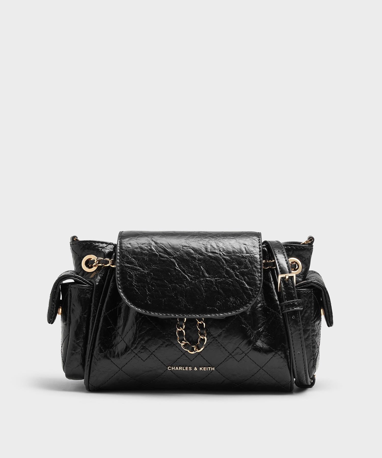 CHARLES & KEITH｜Duo ドゥオ ツーウェイフロントフラップバックパック