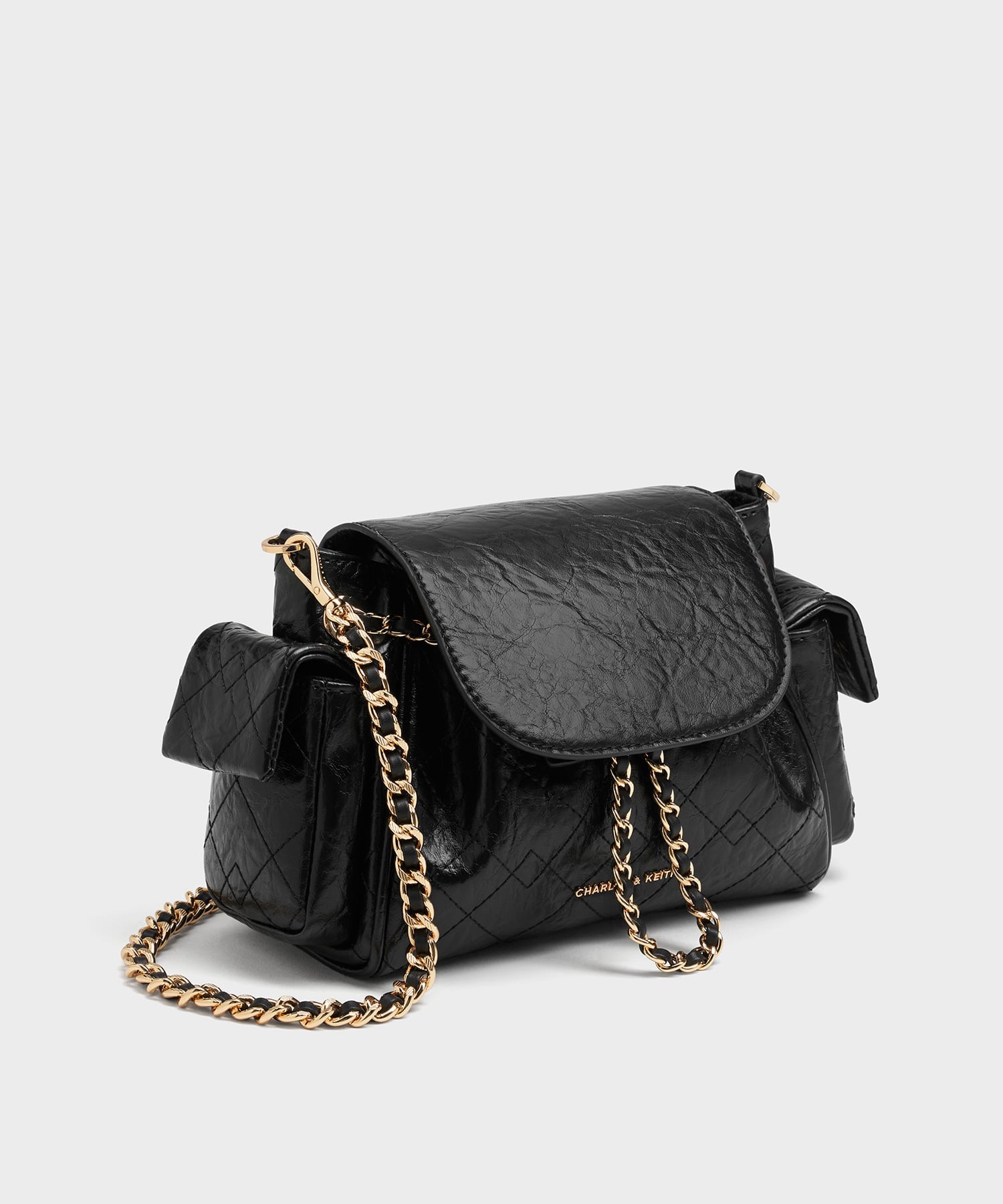 CHARLES & KEITH｜Duo ドゥオ ツーウェイフロントフラップバックパック