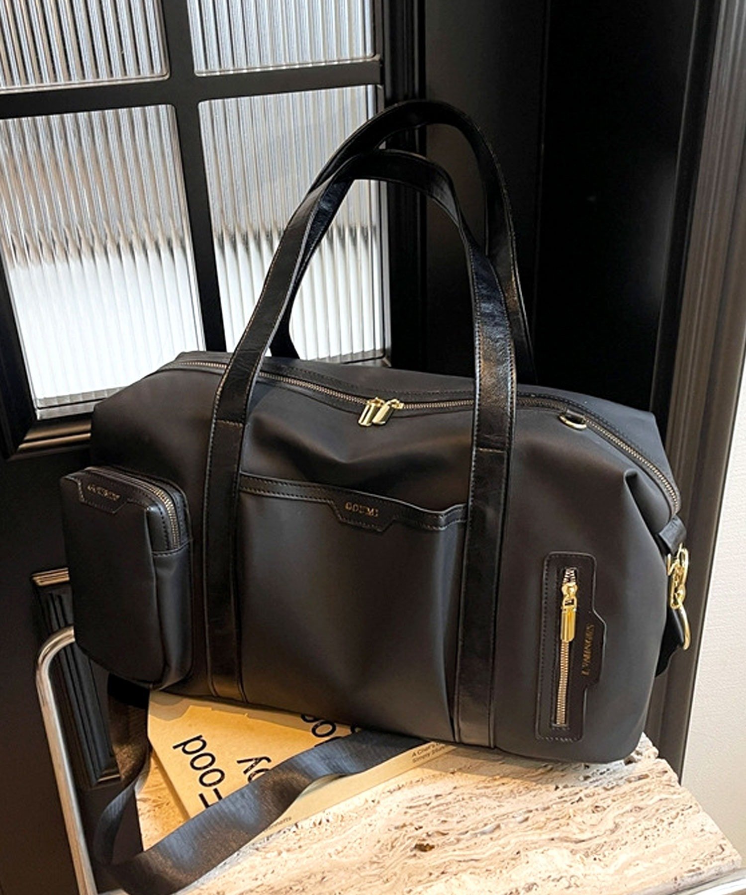 florist｜大容量/防水PU/2WAY/マルチポケットエレガンスボストンバッグ