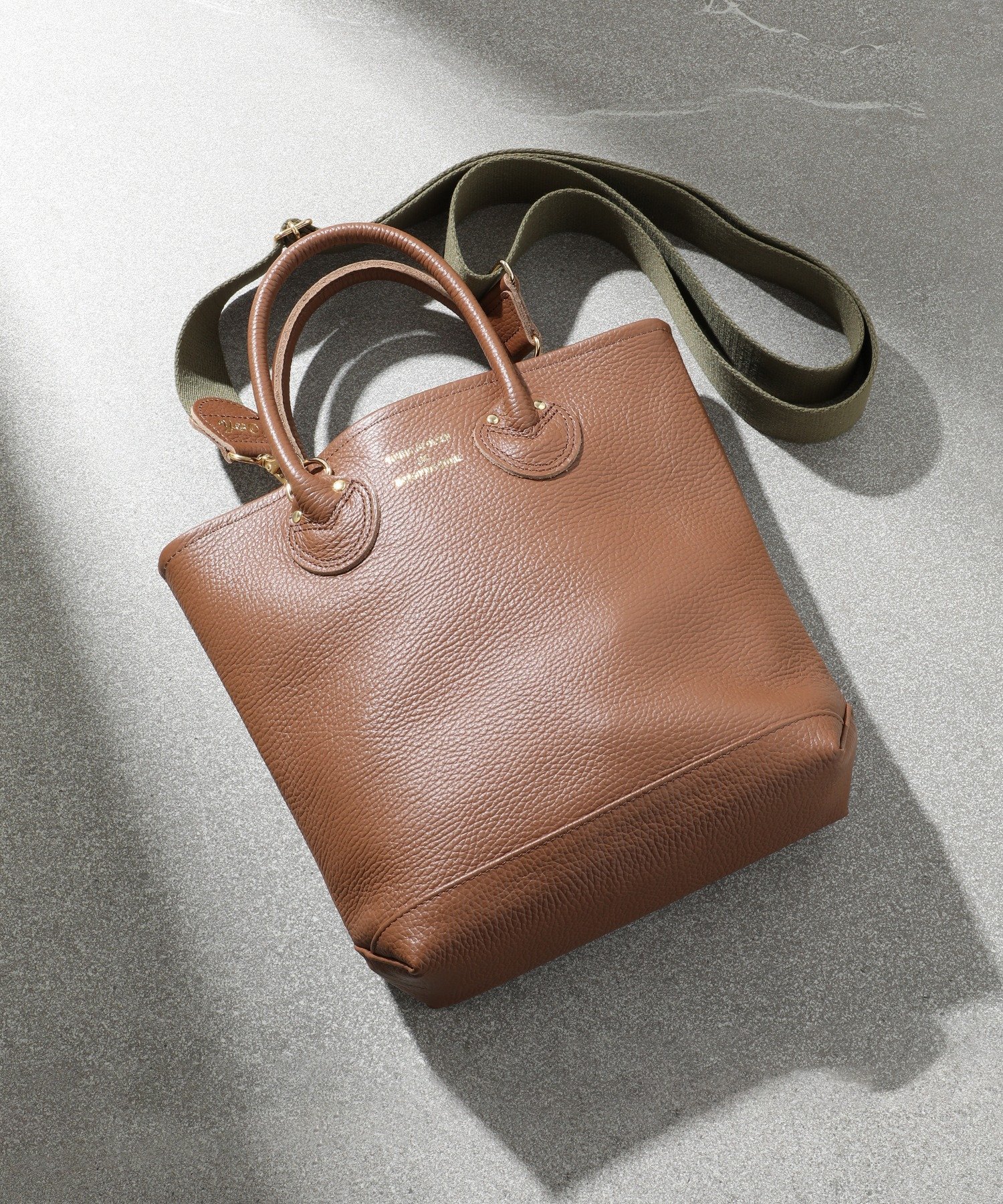 SETUP7｜YOUNG&OLSEN/EMBOSSED LEATHER HAVERSACK S トートバッグ