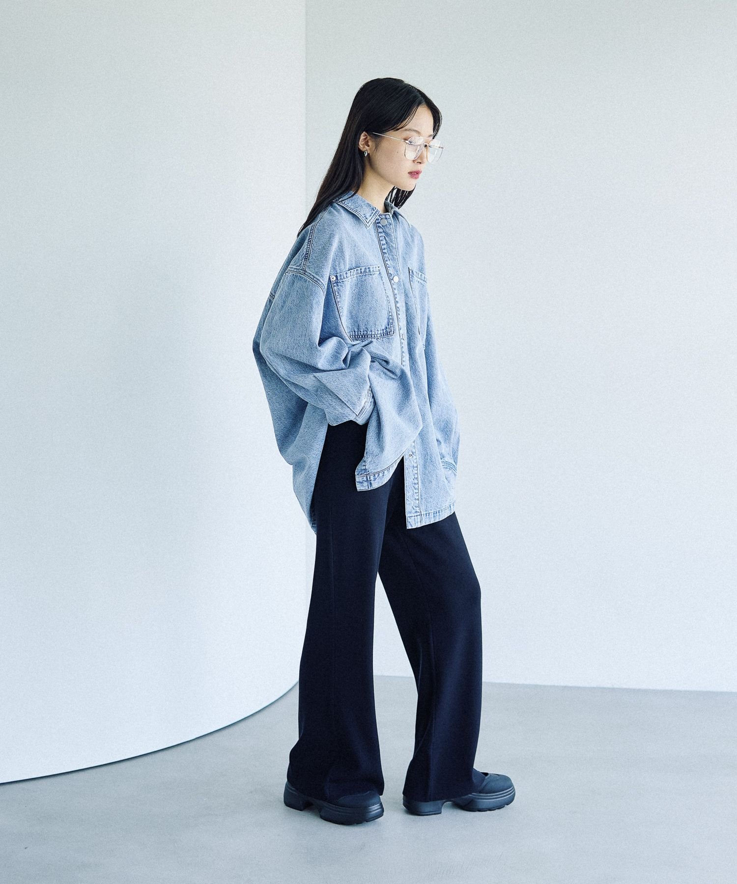 LEPSIM｜フリンジパッチ/BIGデニムシャツ | Rakuten Fashion(楽天