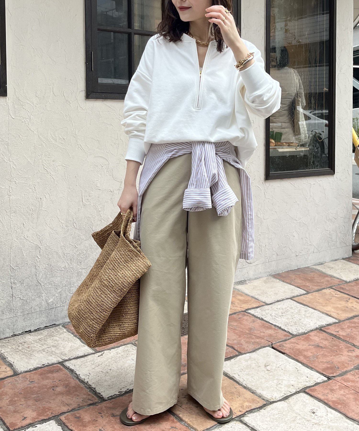 DOUDOU｜【新色追加】【インフルエンサー OKOCHI企画】ハーフジップ